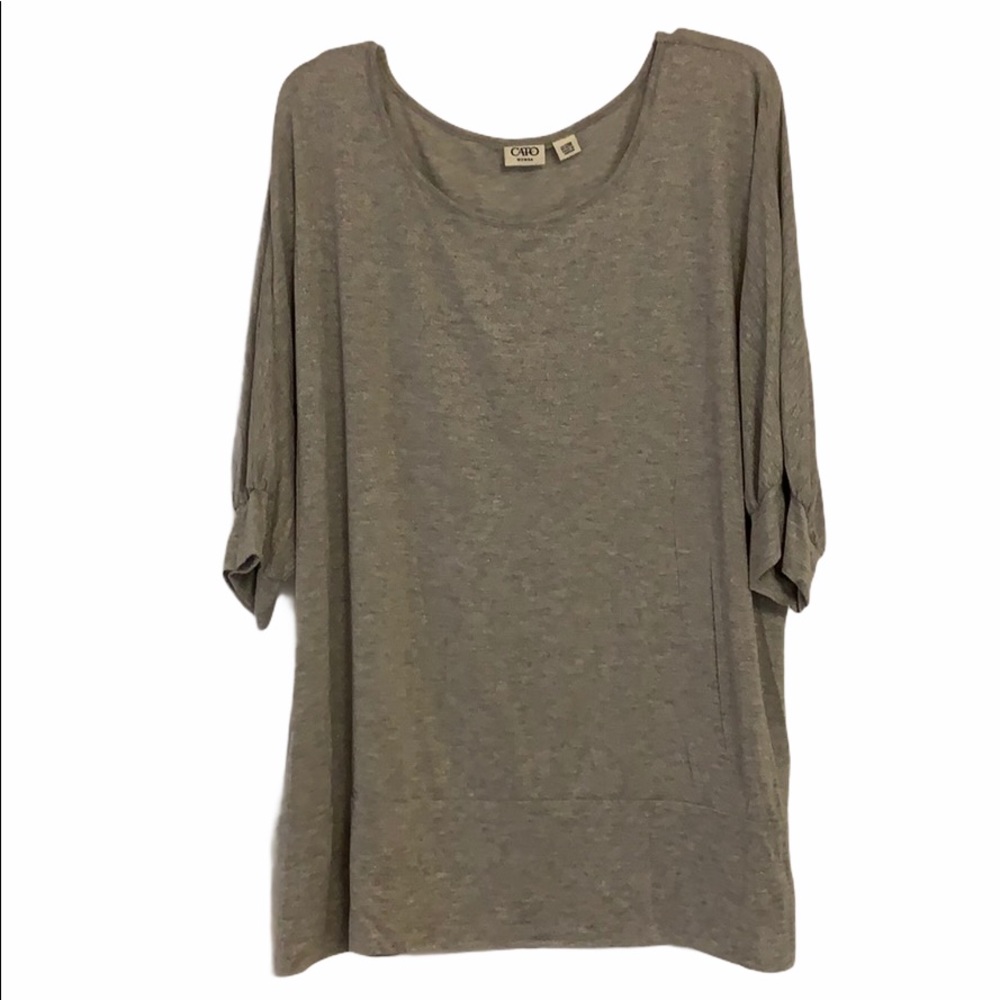 Cato Gray with Silver Threading Blouse